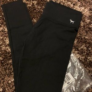 Pink - Black Leggings